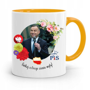Kubek Żółty Prezydenta Andrzej Duda Pis Dla Ciebie