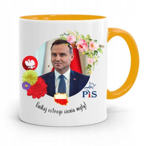 Kubek Żółty Prezydenta Andrzej Duda Pis Dla Ciebie