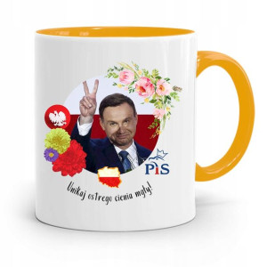 Kubek Żółty Prezydenta Andrzej Duda Pis Dla Ciebie