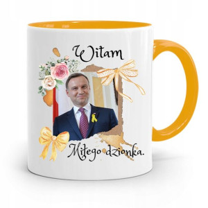 Kubek Żółty Prezydenta Andrzej Duda Pis Dla Ciebie