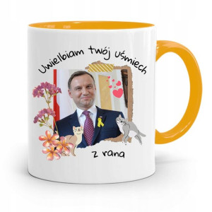 Kubek Żółty Prezydenta Andrzej Duda Pis Dla Ciebie