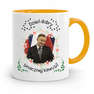 Kubek Żółty Prezydenta Andrzej Duda Pis Dla Ciebie