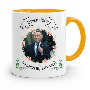 Kubek Żółty Prezydenta Andrzej Duda Pis Dla Ciebie