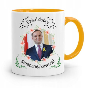 Kubek Żółty Prezydenta Andrzej Duda Pis Dla Ciebie