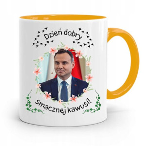 Kubek Żółty Prezydenta Andrzej Duda Pis Dla Ciebie