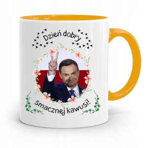 Kubek Żółty Prezydenta Andrzej Duda Pis Dla Ciebie