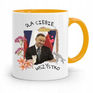 Kubek Żółty Prezydenta Andrzej Duda Pis Dla Ciebie