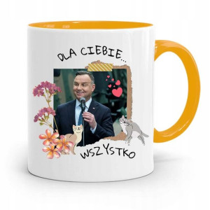 Kubek Żółty Prezydenta Andrzej Duda Pis Dla Ciebie