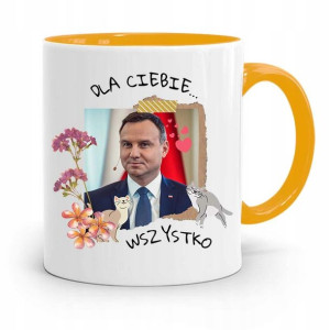 Kubek Żółty Prezydenta Andrzej Duda Pis Dla Ciebie