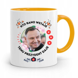 Kubek Żółty Prezydenta Andrzej Duda Pis Dla Ciebie