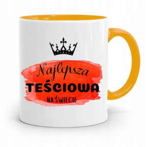 Kubek Żółty Teściowej Mamy Najlepsza Teściowa