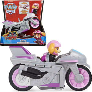Psi Patrol Moto Pups Skye figurka i motocykl Deluxe
