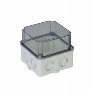 Puszka transparentna hermetyczna 11x11x10 IP65