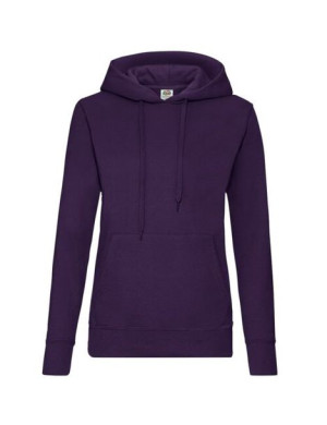Fruit of the Loom Bluza damska Classic kangurka purpurowy (PE) XXL