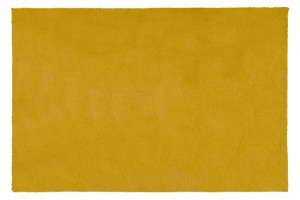 Dywanik dekoracyjny o strukturze futra 60X90cm musztardowy