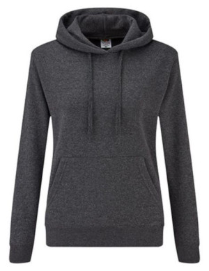 Fruit of the Loom Bluza damska Classic kangurka grafitowy melanż (HD) XS