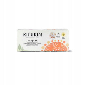 Kit&Kin Naturally Dry Pieluchy Rozmiar 3 34szt