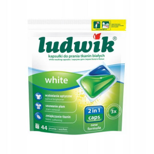 Ludwik 2 In 1 Kapsułki Do Prania White 44 szt.