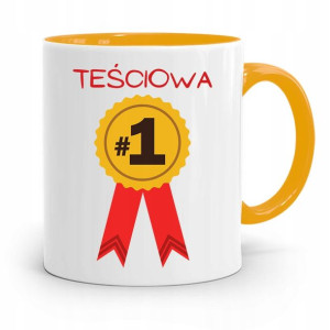 Kubek Żółty Teściowej Mamy Teściowa Numer Jeden