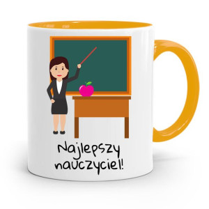 Kubek Złoty Prezent Dzień Nauczyciela Najlepszy