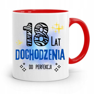 Na Urodziny 18 18te 18-te Kubek Czerwony Prezent