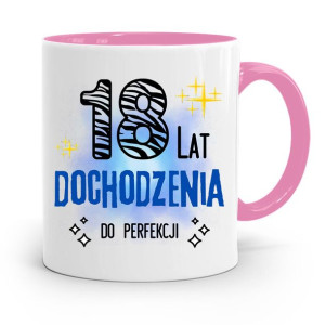 Na Urodziny 18 18te 18-te Kubek Różowy Prezent