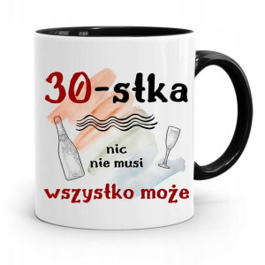 Na Urodziny 30 30te 30-te Kubek Czarny Prezent