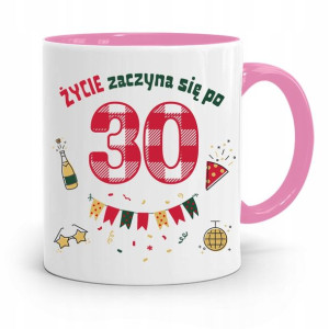 Na Urodziny 30 30te 30-te Kubek Różowy Prezent