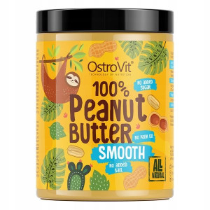 OstroVit Krem Masło Orzechowe 100% 1000 g SMOOTH
