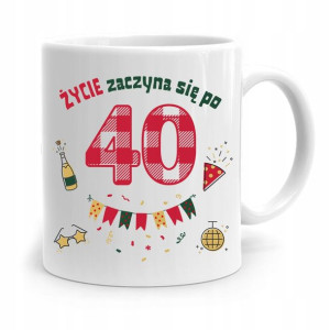 Na Urodziny 40 40te 40-te Kubek Idealny Prezent