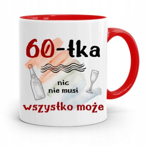 Na Urodziny 60 60te 60-te Kubek Czerwony Prezent