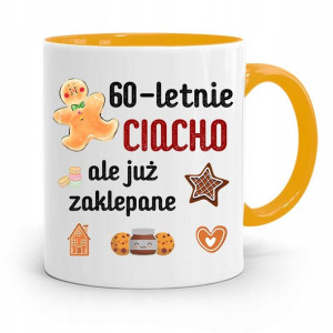 Na Urodziny 60 60te 60-te Kubek Żółty Prezent
