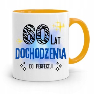 Na Urodziny 60 60te 60-te Kubek Żółty Prezent