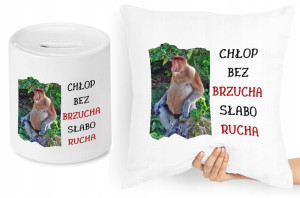Nosacz Janusz Zestaw Poduszka + Skarbonka Prezent
