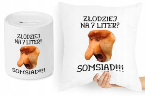 Nosacz Janusz Zestaw Poduszka + Skarbonka Prezent