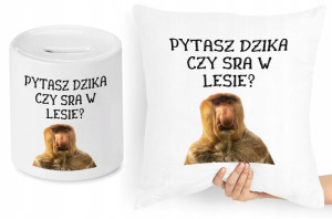 Nosacz Janusz Zestaw Poduszka + Skarbonka Prezent