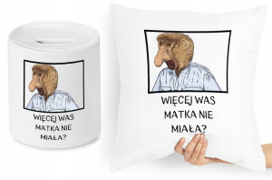 Nosacz Janusz Zestaw Poduszka + Skarbonka Prezent