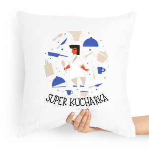 Poduszka Dla Kucharza Prezent Super Kucharka