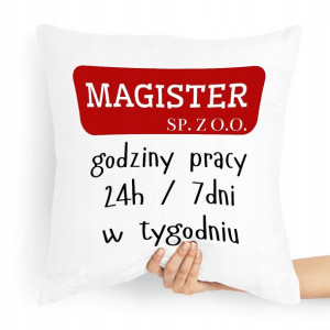 Poduszka Dla Magistra Na Prezent Na Urodziny
