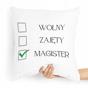 Poduszka Dla Magistra Na Prezent Na Urodziny
