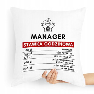 Poduszka Dla Menagera Menadżera Na Prezent