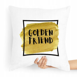 Poduszka Dla Przyjaciela Golden Friend Prezent
