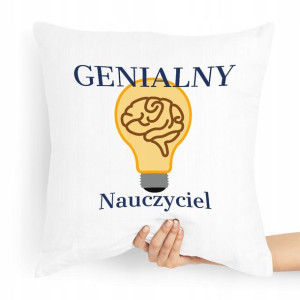 Poduszka Dzień Nauczyciela Genialny Nauczyciel