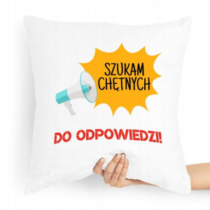 Poduszka Dzień Nauczyciela Szukam Chętnych