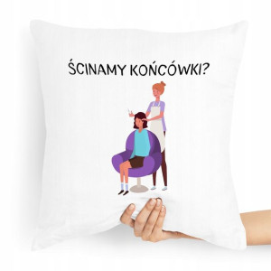 Poduszka Fryzjera Ścinamy Końcówki Prezent