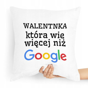 Poduszka Na Walentynki Wie Więcej Niż Google