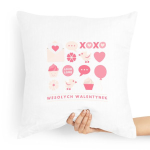 Poduszka Na Walentynki Xoxo Wesołych Walentynek