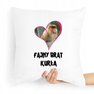 Poduszka Prezent Dla Brata Fajny Brat Kurła