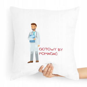 Poduszka Prezent Dla Doktora Gotowy By Pomagać