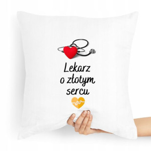 Poduszka Prezent Dla Doktora O Złotym Sercu